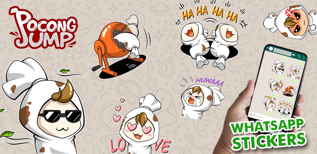 Pocong Jump Stickers For WhatsApp